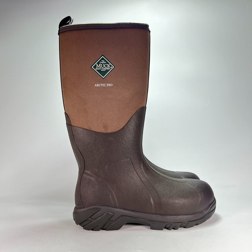 Muck Boot Arctic Pro Brown Waterproof Insulated Tall Boots Men’s Size 13